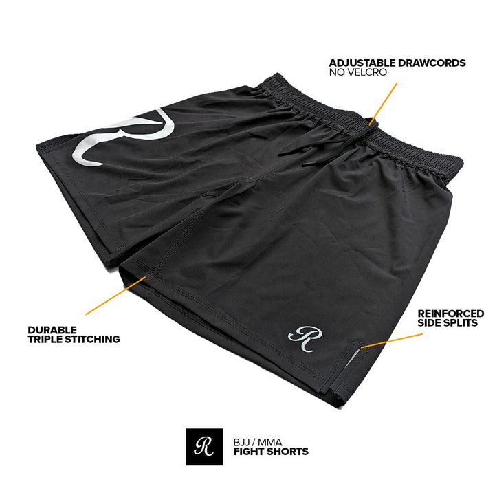 Rollco BJJ MMA Fight Shorts Labelled Diagram